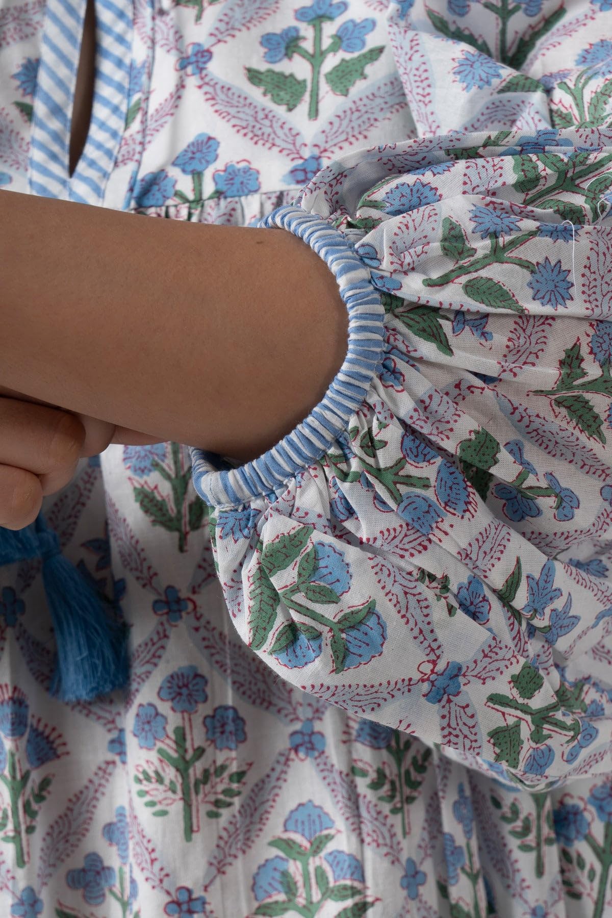 Fabricrush Summer Dresses for Women 2024 Casual Long Sleeve Floral Block Print Loose Sundress with Pocket Partywear - Image 5