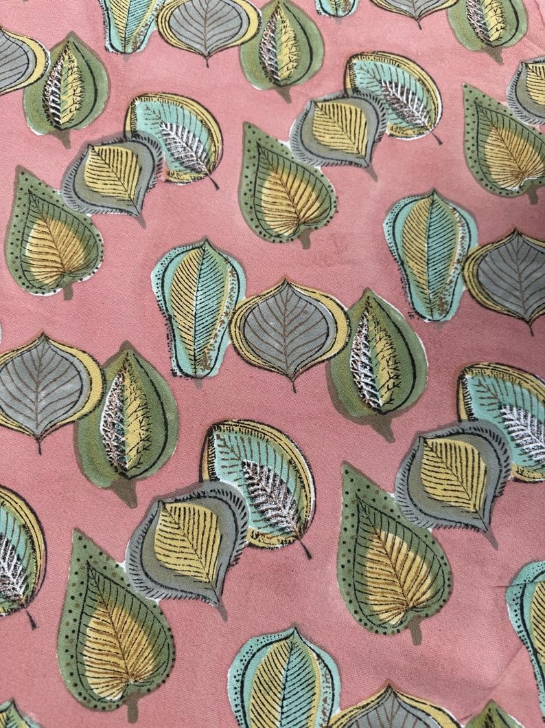 Ridhi Round Tablecloth Hand Block Print 100% Cotton Reusable Salmon Pink 110 Inch Table Cover Decorative Everyday Use for Dining, Home, Party, Wedding, Farmhouse, Party Gift for Spring, Mother's Day - Image 6