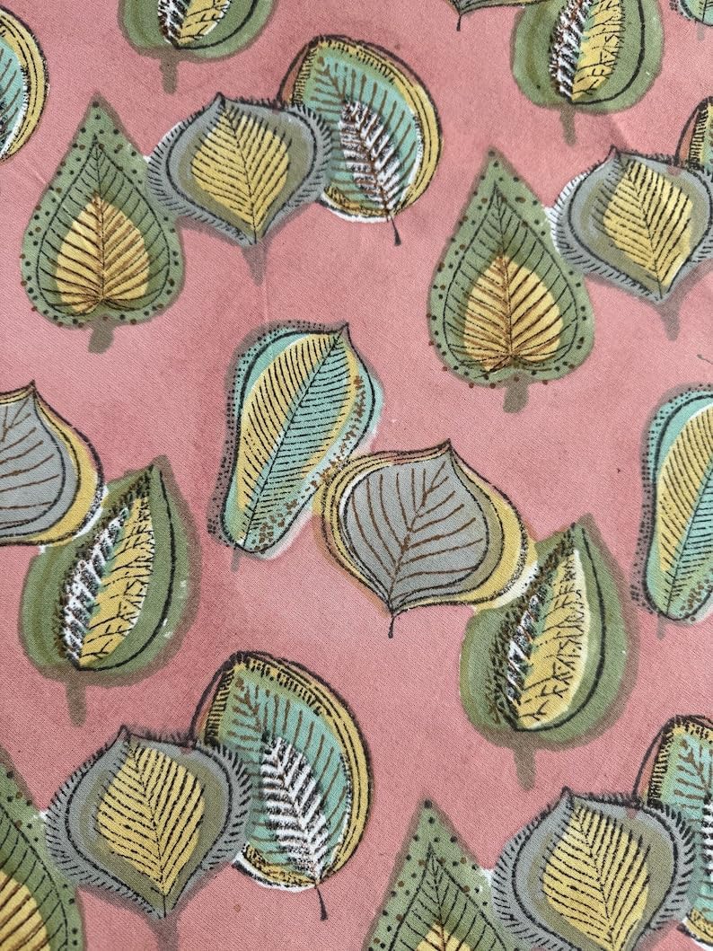 Ridhi Round Tablecloth Hand Block Print 100% Cotton Reusable Salmon Pink 110 Inch Table Cover Decorative Everyday Use for Dining, Home, Party, Wedding, Farmhouse, Party Gift for Spring, Mother's Day - Image 8