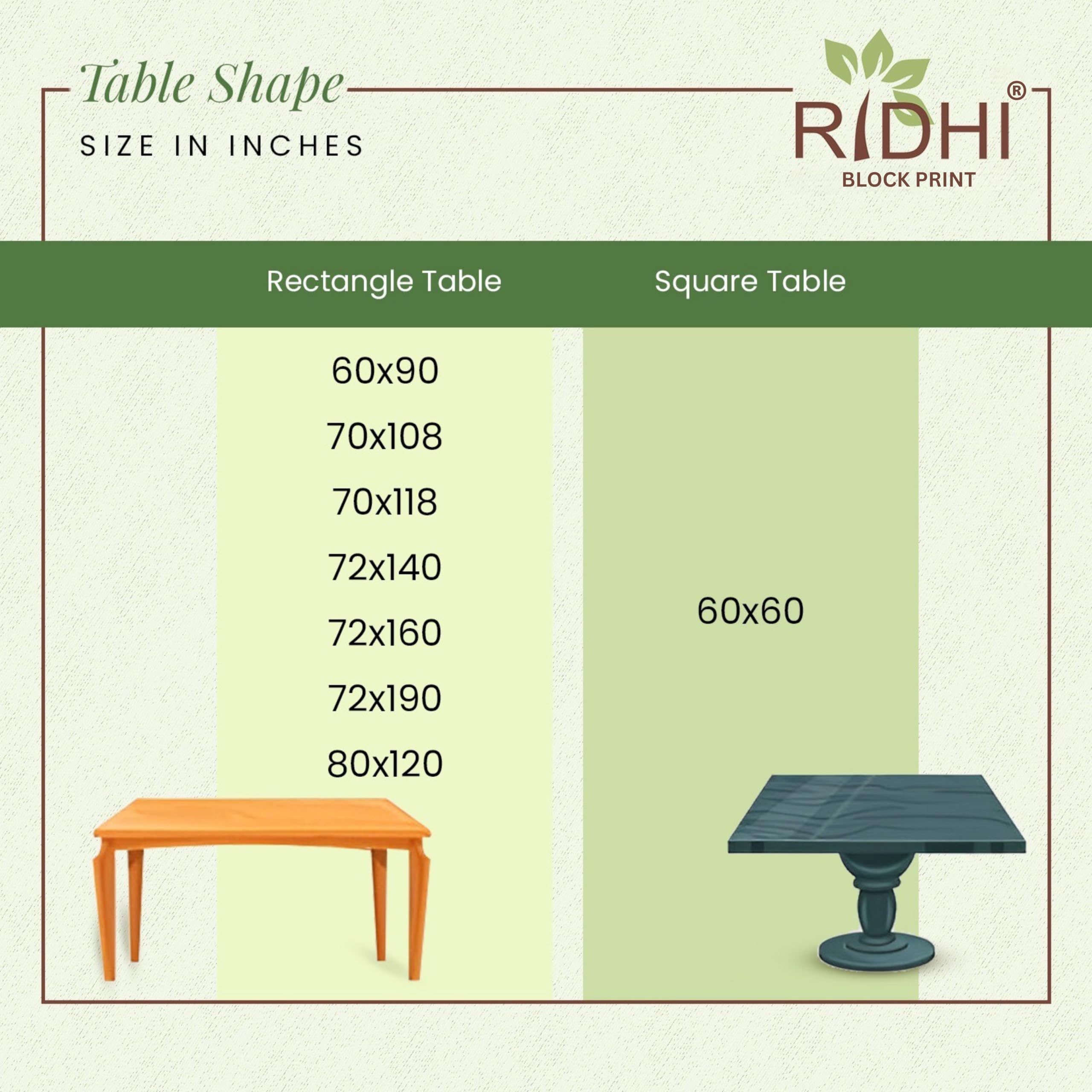 Ridhi Slate Blue Stripe Block Print 60x90 Rectangle Tablecloth Table Cover for Dining Tables, Handcrafted Farmhouse Kitchen Decor, Washable, Decorative Tablecloths for Spring, Easter, Valentine - Image 9